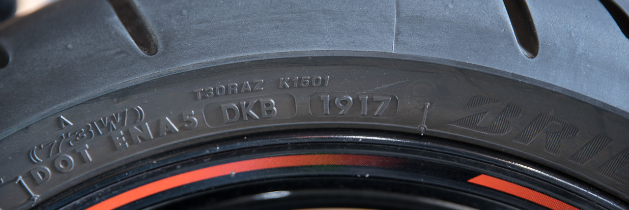 Close up of tyre